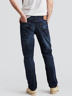 Levi's 513 Men's Size 36 Straight Dark Wash Denim Jeans in EUC